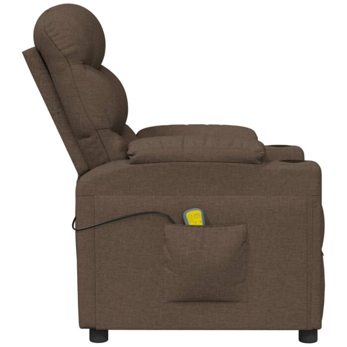 Fauteuil de massage Marron Tissu – Image 4