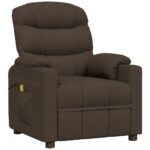 Fauteuil de massage Marron foncé Tissu – Image 2
