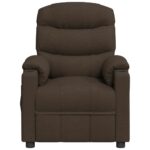 Fauteuil de massage Marron foncé Tissu – Image 3