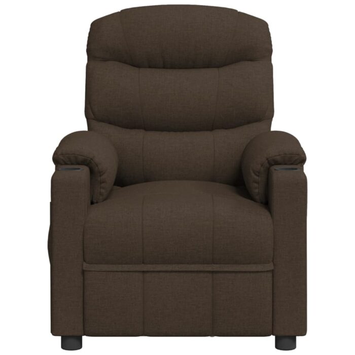 Fauteuil de massage Marron foncé Tissu – Image 3