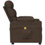 Fauteuil de massage Marron foncé Tissu – Image 4