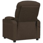 Fauteuil de massage Marron foncé Tissu – Image 5