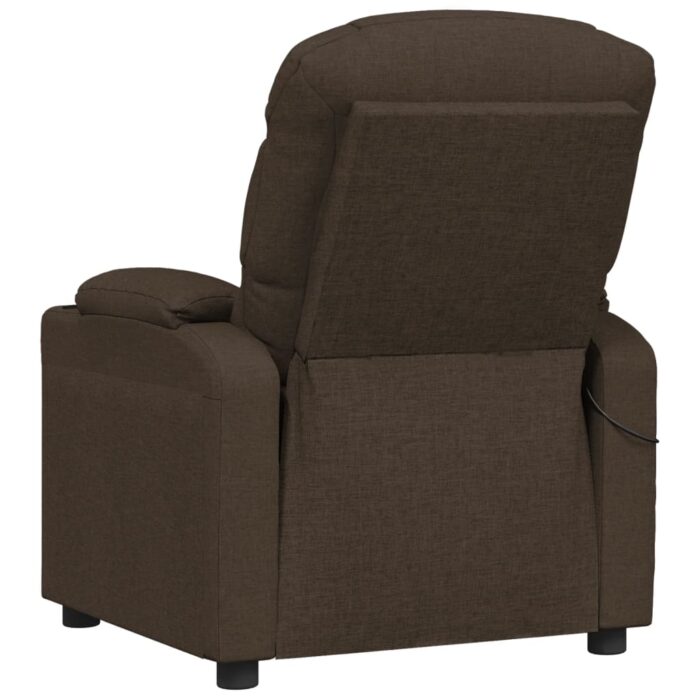 Fauteuil de massage Marron foncé Tissu – Image 5