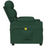 Fauteuil de massage Vert foncé Tissu – Image 4