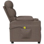 Fauteuil de massage Taupe Tissu – Image 4