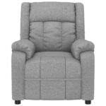 Fauteuil de massage Gris clair Tissu – Image 3