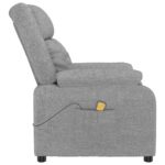 Fauteuil de massage Gris clair Tissu – Image 4