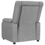 Fauteuil de massage Gris clair Tissu – Image 6