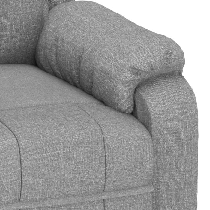 Fauteuil de massage Gris clair Tissu – Image 7