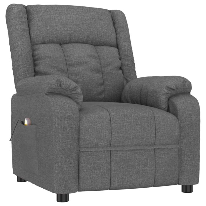 Fauteuil de massage Gris foncé Tissu – Image 2