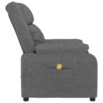 Fauteuil de massage Gris foncé Tissu – Image 4