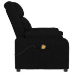 Fauteuil de massage Noir Tissu – Image 4