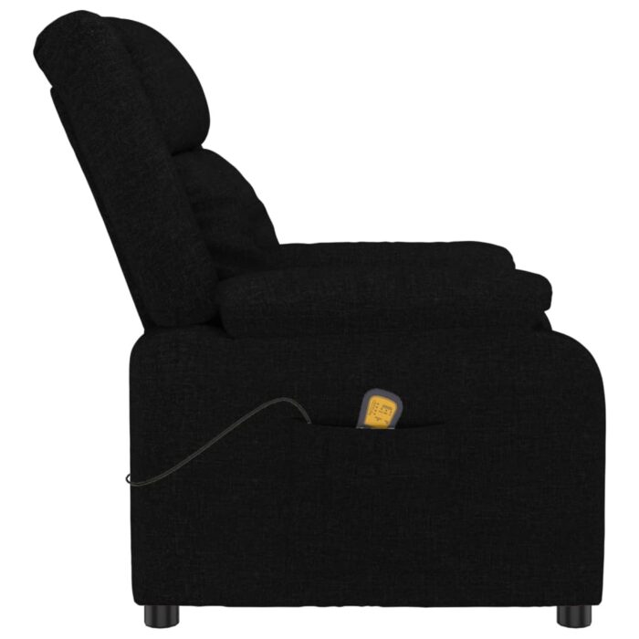 Fauteuil de massage Noir Tissu – Image 4