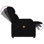 Fauteuil de massage Noir Tissu – Image 5