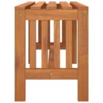 Banc de jardin 80 cm bois massif d'eucalyptus – Image 4