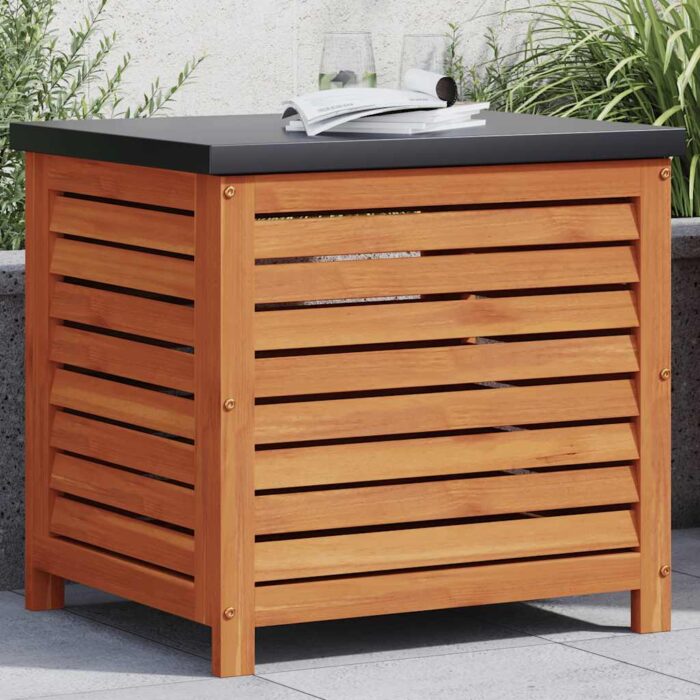 Boîte de rangement de jardin 60x50x55 cm bois d'eucalyptus – Image 1