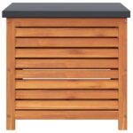 Boîte de rangement de jardin 60x50x55 cm bois d'eucalyptus – Image 4