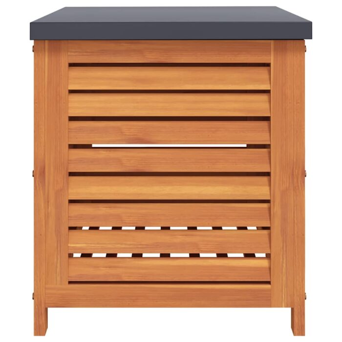 Boîte de rangement de jardin 60x50x55 cm bois d'eucalyptus – Image 5