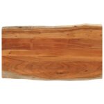 Dessus de table 120x60x3,8cm rectangulaire bois massif d'acacia