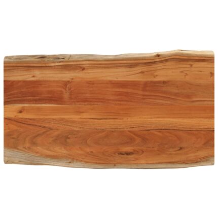 Dessus de table 120x60x3,8cm rectangulaire bois massif d'acacia