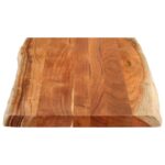 Dessus de table 120x60x3,8cm rectangulaire bois massif d'acacia – Image 4