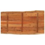 Dessus de table 120x60x3,8cm rectangulaire bois massif d'acacia – Image 5