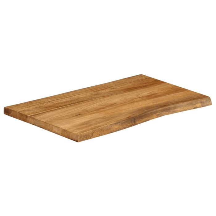 Dessus de table 90x60x3,8 cm bord vivant bois massif manguier – Image 2