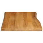 Dessus de table 90x60x3,8 cm bord vivant bois massif manguier – Image 4