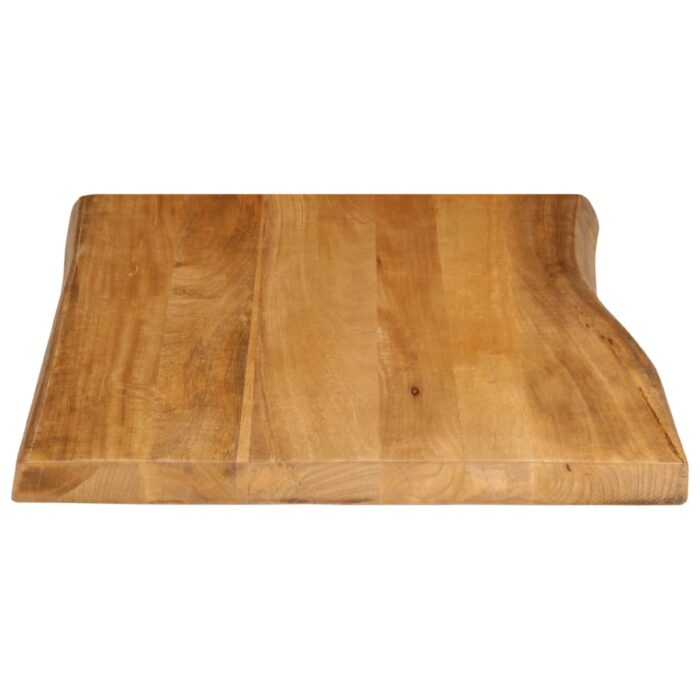 Dessus de table 90x60x3,8 cm bord vivant bois massif manguier – Image 4