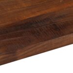 Dessus de table 80x60x2,5cm rectangulaire bois massif récupéré – Image 7