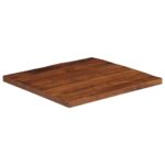 Dessus de table 70x70x2,5 cm carré bois massif de récupération – Image 2