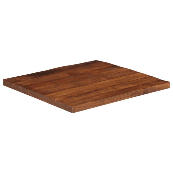 Dessus de table 70x70x2,5 cm carré bois massif de récupération – Image 2