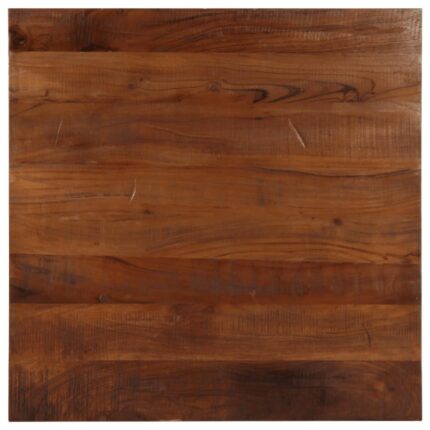 Dessus de table 80x80x2,5 cm carré bois massif de récupération