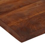 Dessus de table 80x80x2,5 cm carré bois massif de récupération – Image 6