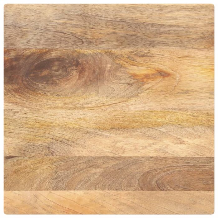 Dessus de table 40x40x2,5 cm carré bois massif manguier – Image 1