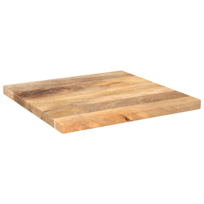 Dessus de table 40x40x2,5 cm carré bois massif manguier – Image 2