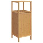 Armoire de salle de bain avec étagère 36x33x87 cm bambou – Image 5