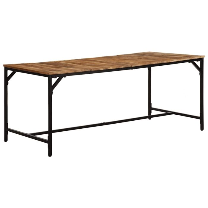 Table à manger 180x90x75 cm bois de manguier massif brut – Image 1