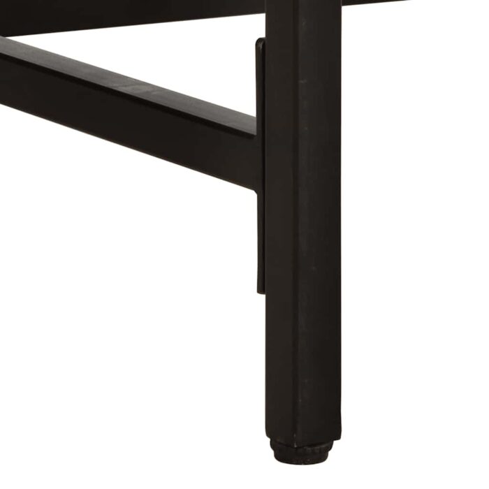 Table à manger 180x90x75 cm bois de manguier massif brut – Image 7