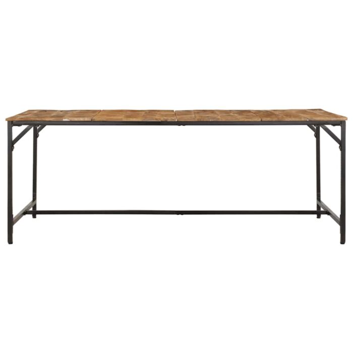 Table à manger 200x100x75 cm bois de manguier massif brut – Image 2