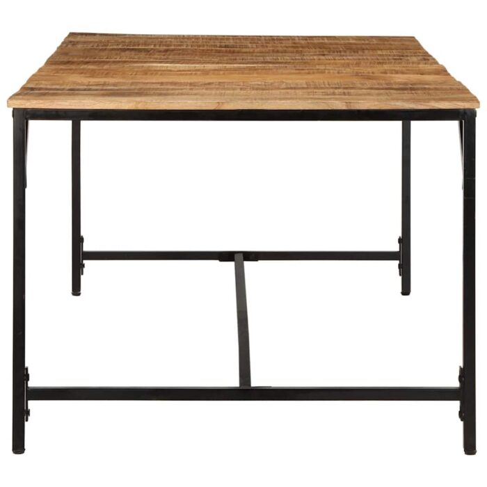 Table à manger 200x100x75 cm bois de manguier massif brut – Image 3