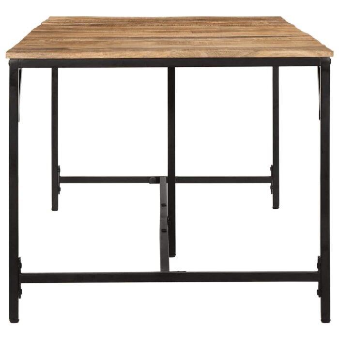 Table à manger 220x90x75 cm bois de manguier massif brut – Image 3