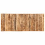 Table à manger 220x90x75 cm bois de manguier massif brut – Image 4