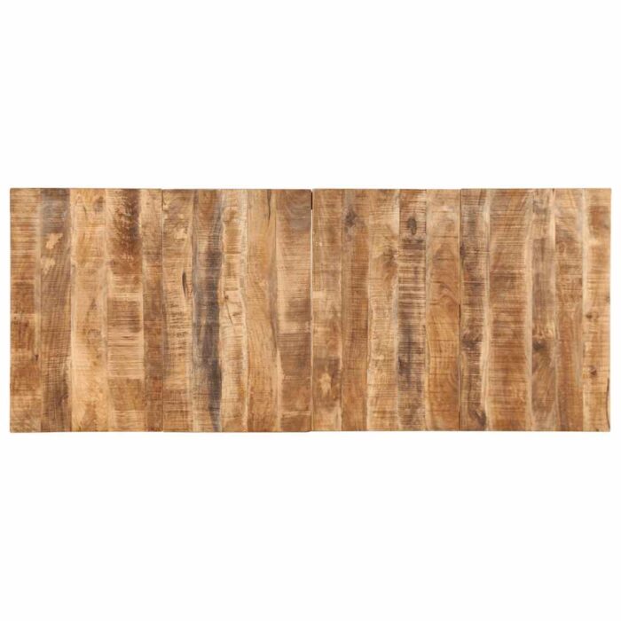 Table à manger 220x90x75 cm bois de manguier massif brut – Image 4