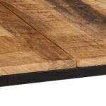 Table à manger 220x90x75 cm bois de manguier massif brut – Image 6