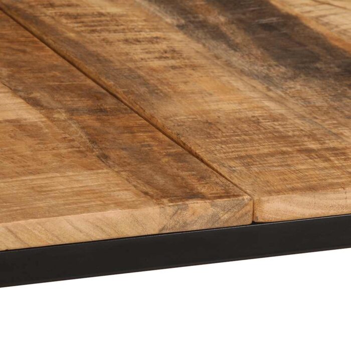 Table à manger 220x90x75 cm bois de manguier massif brut – Image 6