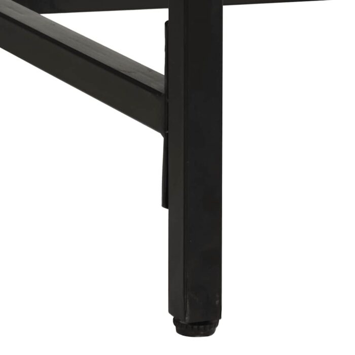 Table à manger 220x90x75 cm bois de manguier massif brut – Image 7