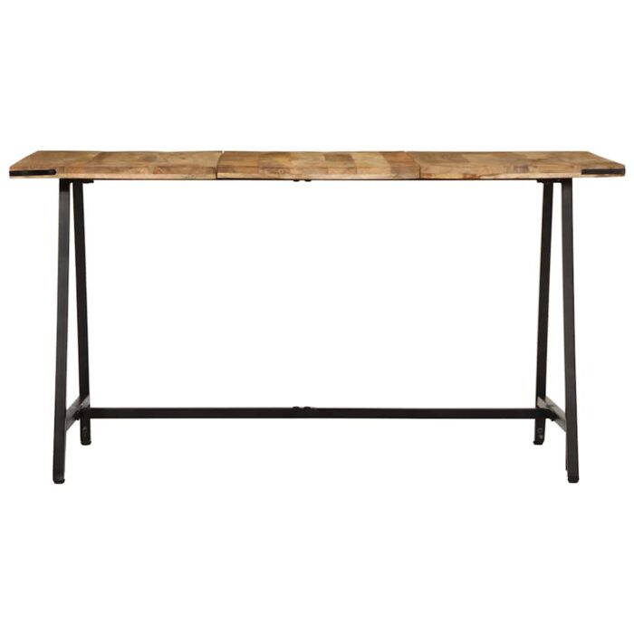 Table à manger 140x70x75 cm bois de manguier massif – Image 2