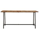 Table à manger 160x80x75 cm bois de manguier massif – Image 2