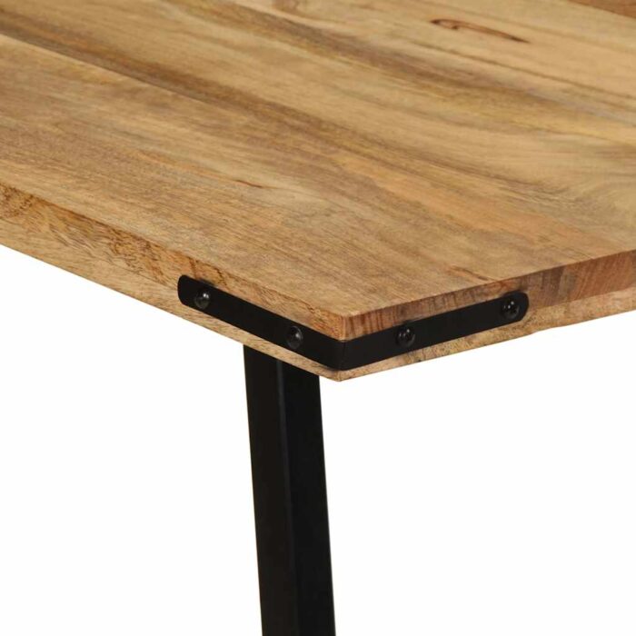 Table à manger 160x80x75 cm bois de manguier massif – Image 5